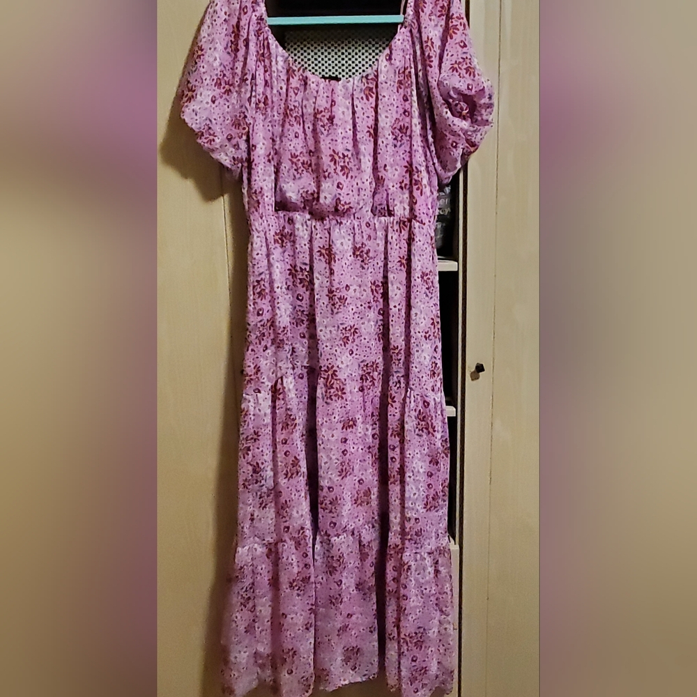Draper James RSVP Chiffon Maxi Dress XL